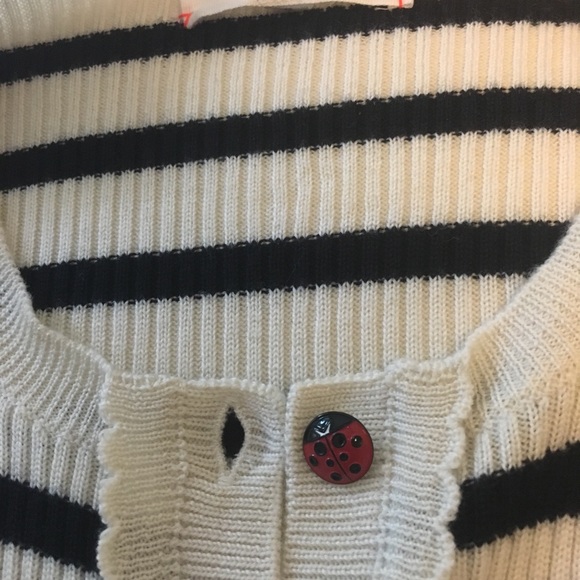 CHINTI & PARKER STRIPE WOOL KNIT CARDIGAN SWEATER - Picture 2 of 9